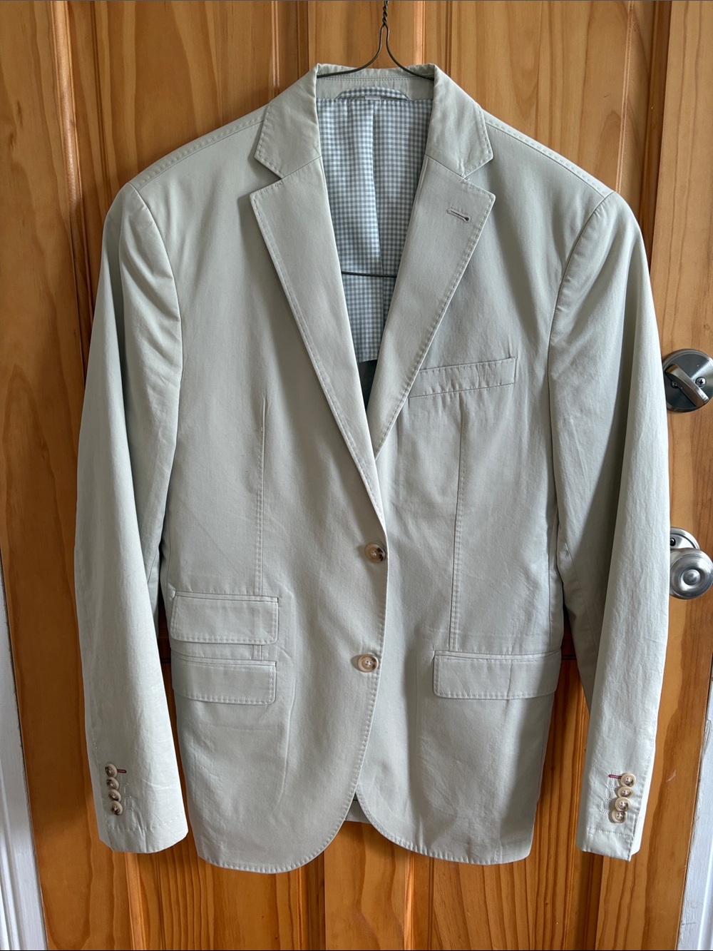 Men's Light Khaki Lightweight Blazer